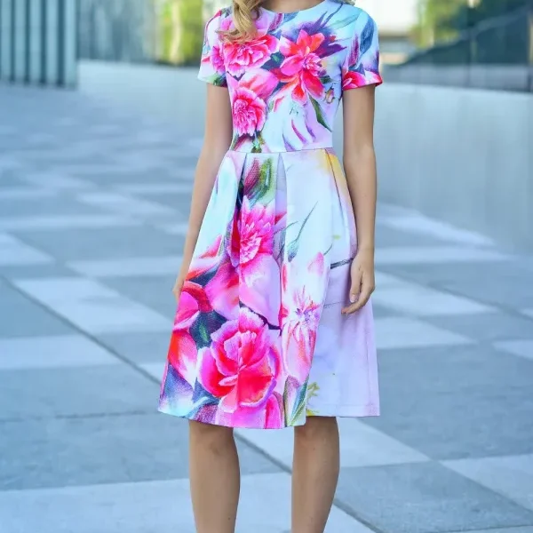 Summer Floral Dress_M