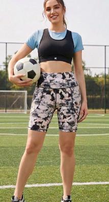 Pink Black Tie-Dye High Waist Biker Shorts