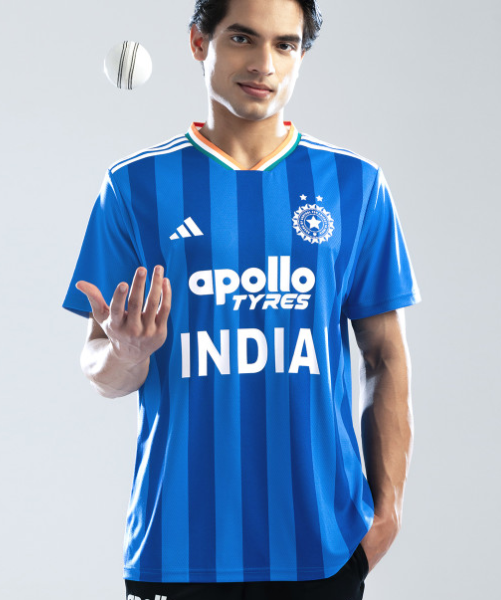 Typography Printed India T20 International Cricket Fan Jersey