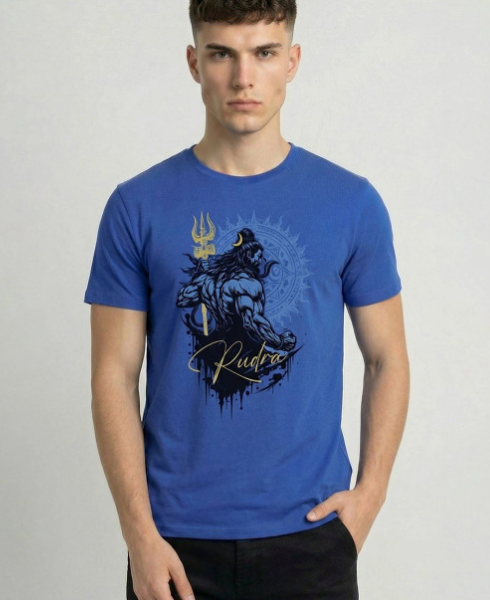 Men Printed Pure Cotton Bio Finish T-shirt