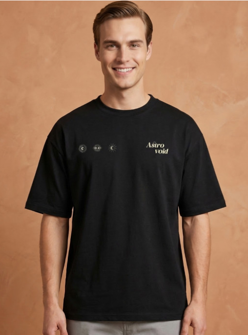 屏幕截图 2026-07-25 162247 Men Printed Drop-Shoulder Sleeves T-shirt - Image 1