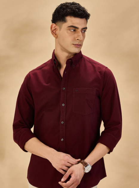 屏幕截图 2026-07-25 164932 Button-Down Collar Oxford Cotton Casual Regular Fit Shirt - Image 1
