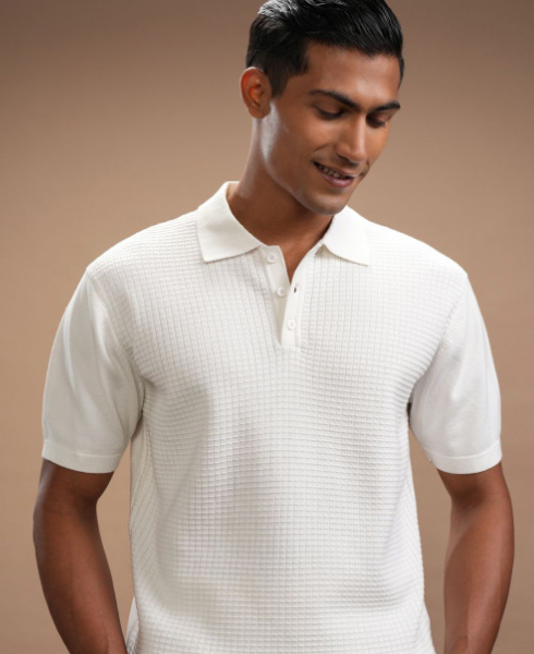 Men Polo Collar T-shirt