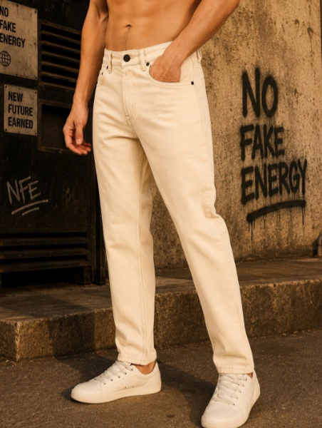 Men Regular Fit Mid-Rise Jeans