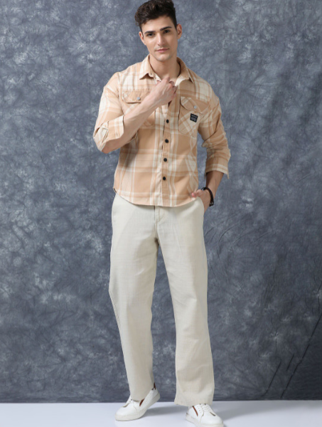 The Lifestyle Co Men Relaxed Fit Trousers