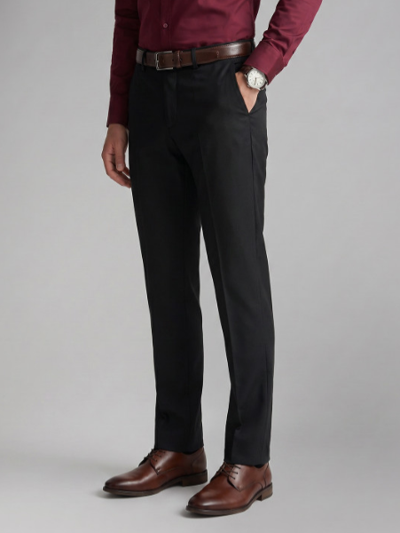 Men Slim Fit Formal Trousers