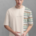 Tribal Printed Oversized Cotton T-shirt