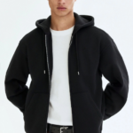 Loose Fit Zip-Through Hoodie