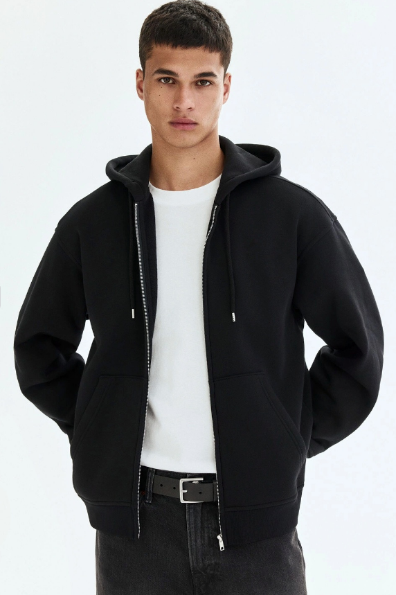 批注 2026-08-10 212411 Loose Fit Zip-Through Hoodie - Image 1