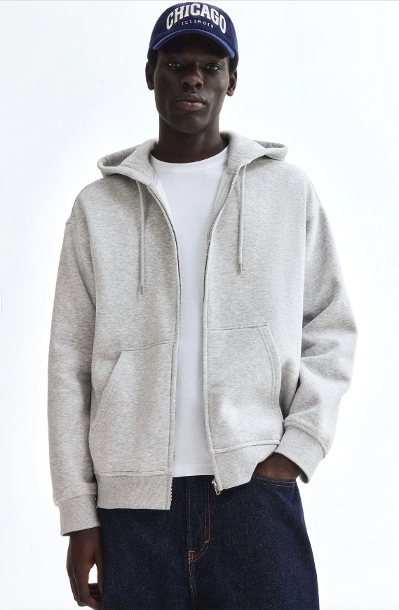 批注 2026-08-10 212847 Loose Fit Zip-Through Hoodie - Image 1