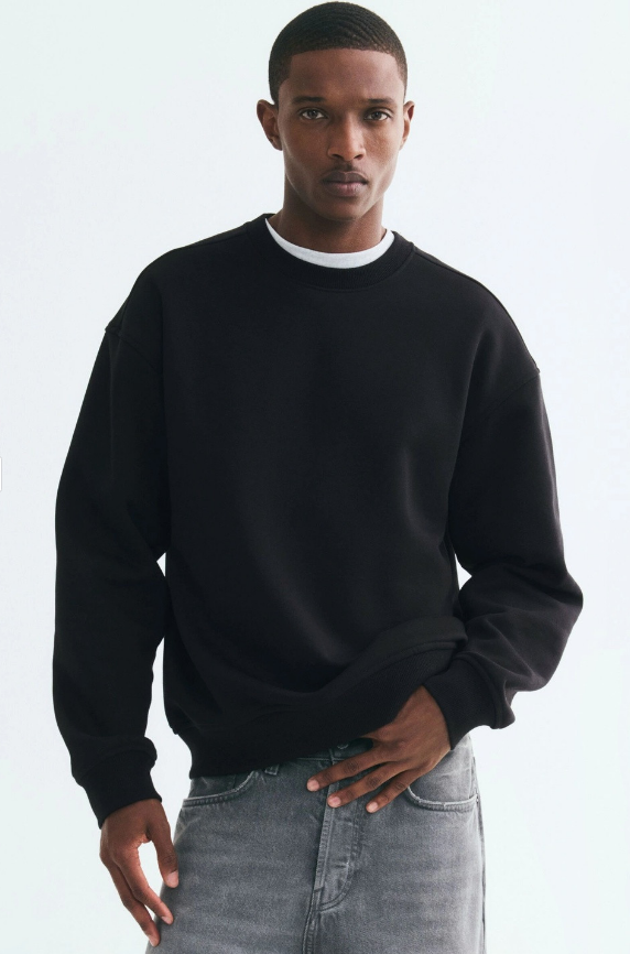 批注 2026-08-10 213503 Men Loose Fit Sweatshirt - Image 1