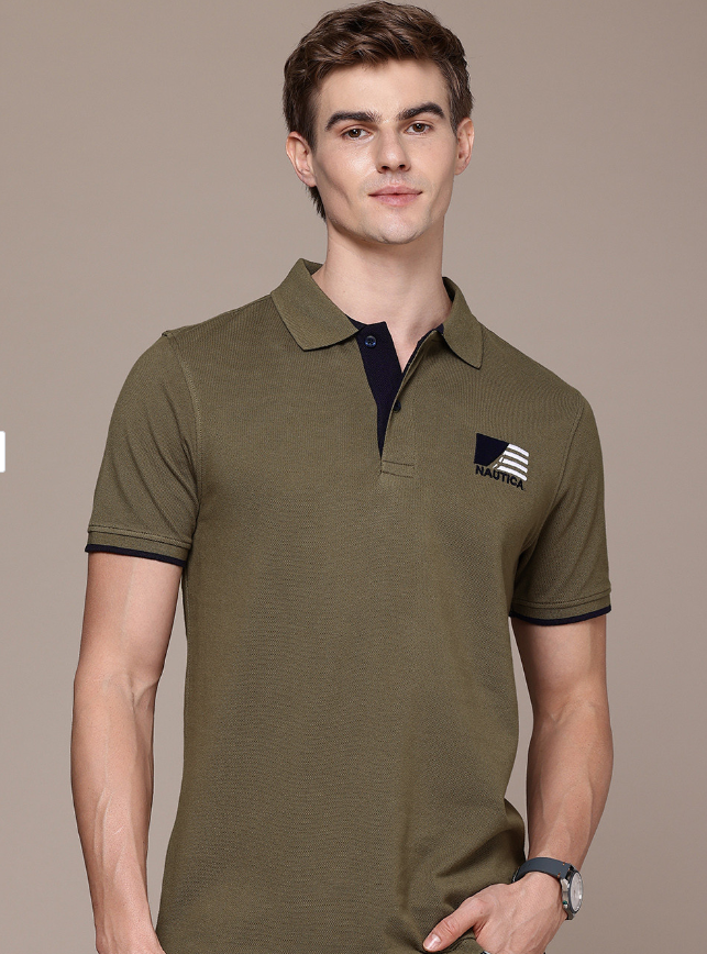 屏幕截图 2026-10-09 142404 Brand Logo Embroidered Polo Collar Pure Cotton T-shirt - Image 1