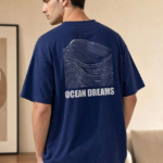 Pure Cotton Graphic Round Neck Short Sleeves Oversized T-shirt