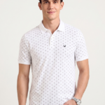 Printed Polo Collar Pure Cotton T-shirt