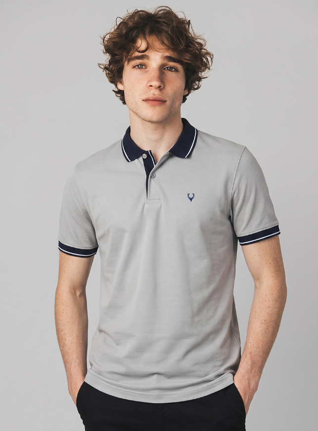 屏幕截图 2026-10-09 143609 Men Polo Collar T-shirt - Image 1