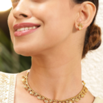Women 18k Gold-Plated Square & Paisley Design Jewellery Set